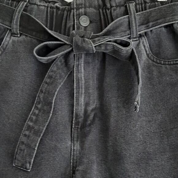 VERO MODA Tamira High Rise Stretch Paperbag Waist Jean Shorts Sz S - Picture 5 of 12